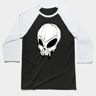 Skull Sketch Baseball T-Shirt